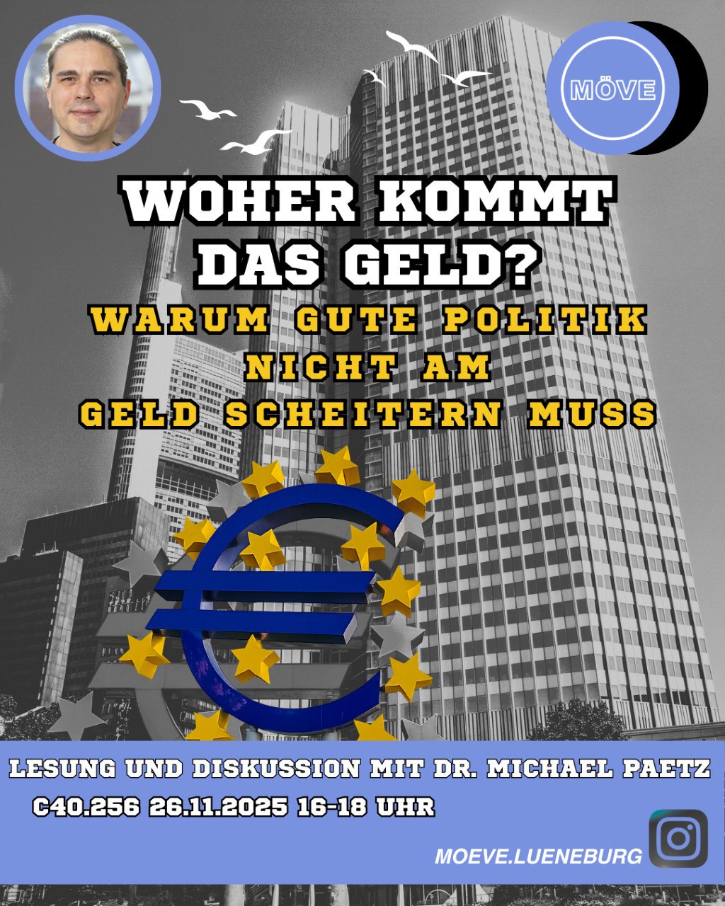 📆 SAVE THE DATE – Geldtheorie & Geldpolitik – Präsentation mit Dr. Michael&nbsp;Paetz